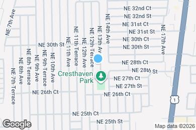 Map image of the property - 2849 NE 13th Ave