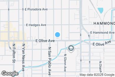 Map image of the property - 1421 E Olive Ave