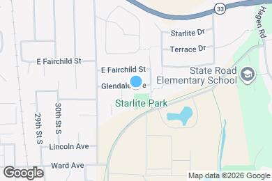 Map image of the property - 3322 Glendale Ave