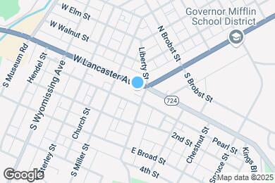 Map image of the property - 12 W Lancaster Ave