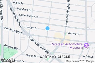 Map image of the property - 657 S La Jolla Ave