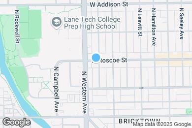 Map image of the property - 2337 W Roscoe St