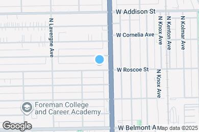 Map image of the property - 4820 W Roscoe St
