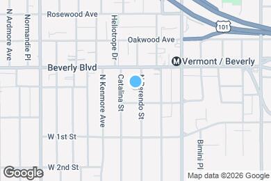 Map image of the property - 221 N Berendo St