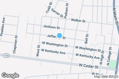 Map image of the property - 603 Jefferson St