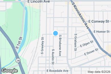 Map image of the property - 305 E Clarence St