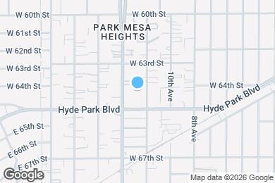 Map image of the property - 6409 1/2 11th Ave