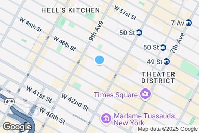 Map image of the property - 336 W 46th St