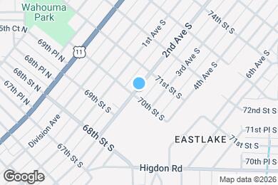 Map image of the property - 7005 2nd Ave S