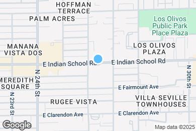 Map image of the property - 2625 E Indian School Rd