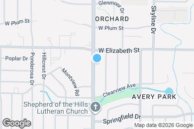 Map image of the property - 1012 S Taft Hill Rd