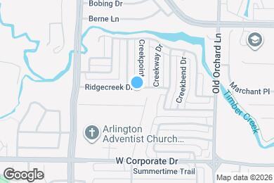 Map image of the property - 1420 Ridgecreek Dr