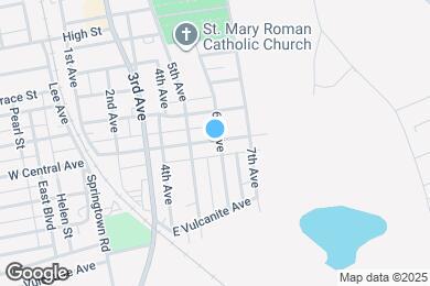 Map image of the property - 551 E Central Ave