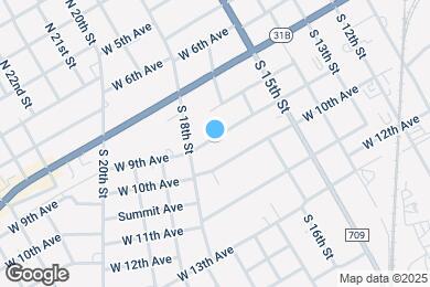 Map image of the property - 735 W 9th Ave