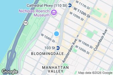 Map image of the property - 250 W 105th St
