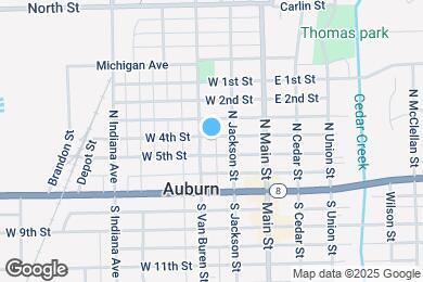 Map image of the property - 215 1/2 W 4th St