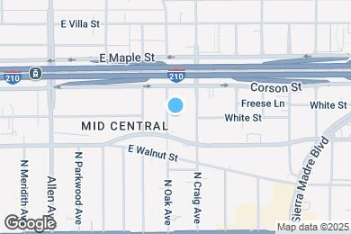 Map image of the property - 260 N Oak Ave