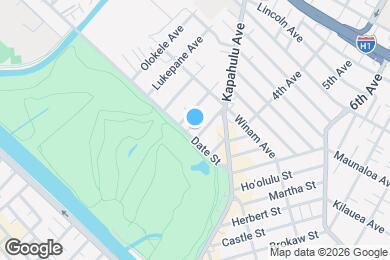 Map image of the property - 708 Palani Ave