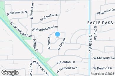 Map image of the property - 7704 W San Juan Ave