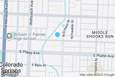 Map image of the property - 630 E St Vrain St