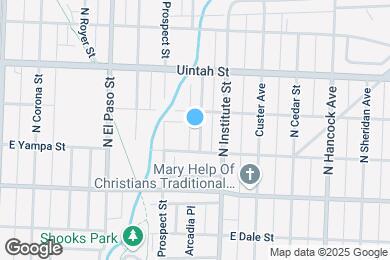 Map image of the property - 1022 N Arcadia St