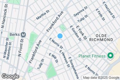 Map image of the property - 2318 E Susquehanna Ave