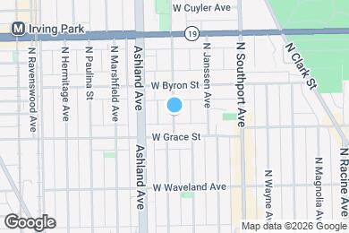 Map image of the property - 3819 N Greenview Ave