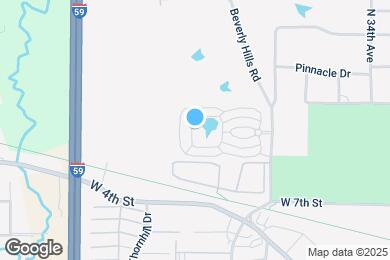 Map image of the property - The Cottages of Hattiesburg