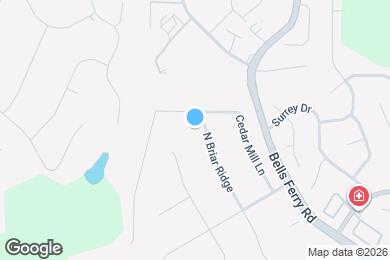 Map image of the property - 323 N Briar Ridge