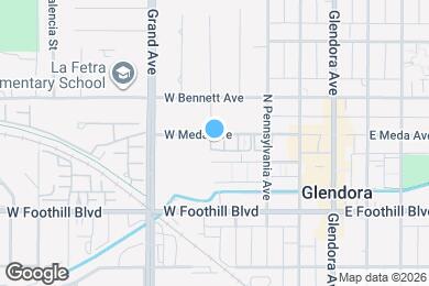 Map image of the property - Glendora West Apartments