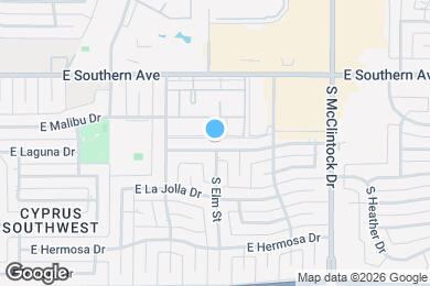 Map image of the property - 1600 E Laguna Dr