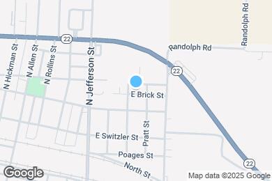 Map image of the property - 711 E Brick St