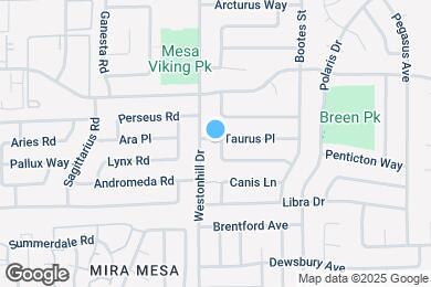 Map image of the property - 8807 Scorpius Way