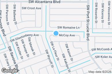 Map image of the property - 1080 SW McCoy Ave