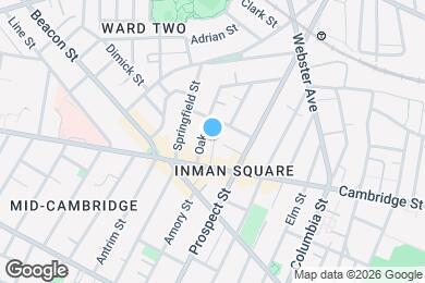 Map image of the property - 21 Oakland St