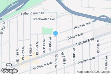 Map image of the property - 1340 W 58th St
