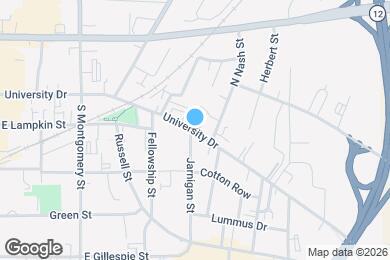 Map image of the property - 521 University Dr