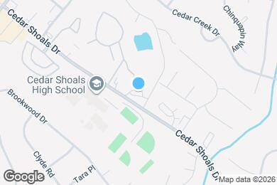 Map image of the property - 1305 Cedar Shoals Dr