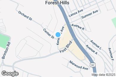 Map image of the property - 50 Kenmore Ave