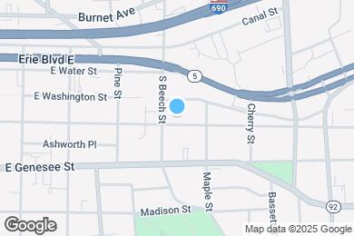 Map image of the property - 1407 E Fayette St