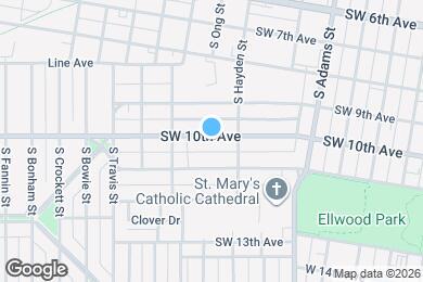 Map image of the property - 1209 SW 10th Ave