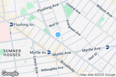 Map image of the property - 593 Bushwick Ave