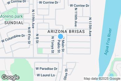 Map image of the property - 12459 N Pablo St