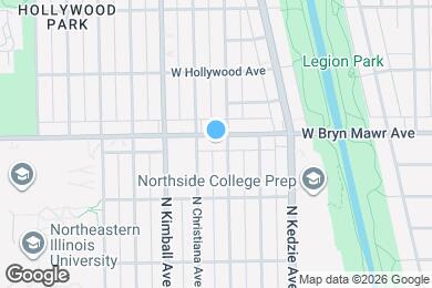 Map image of the property - 3309 W Bryn Mawr Ave