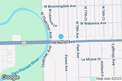 Map image of the property - 7840 W North Ave