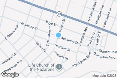 Map image of the property - 301 S Pleasant St