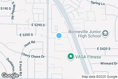 Map image of the property - 1360 E 5360 S