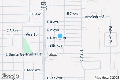 Map image of the property - 1117 E Nettie Ave