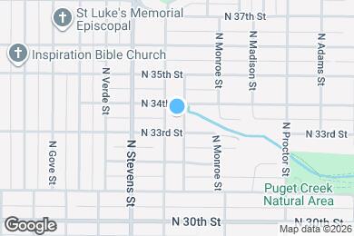 Map image of the property - 3310 N Tyler St