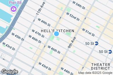 Map image of the property - 444 W 48th St